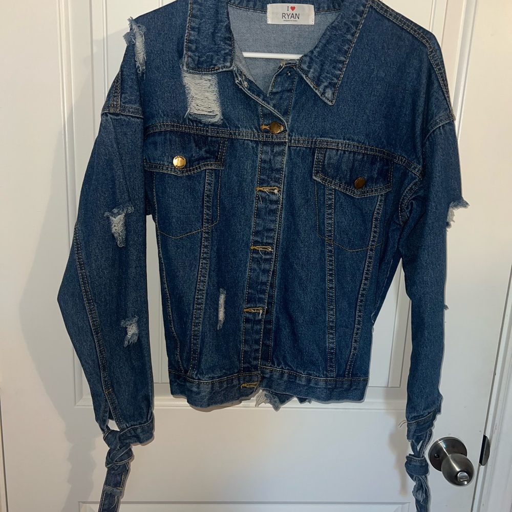 Distressed Denim Jacket
